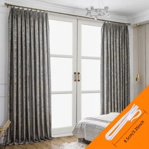 2pcs simple modern light luxury Northern Europe curtain flannel products