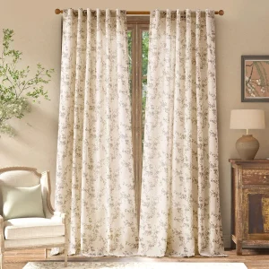 2 Panels Linen Curtains