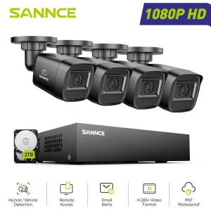 1080P Security Camera System 8CH Home Surveillance DVR Outdoor